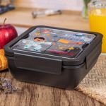 Δοχείο Φαγητού με Χώρισμα & το Όνομα του Παιδιού, Space Flag