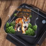 Δοχείο Φαγητού με Χώρισμα & το Όνομα του Παιδιού, Tiger Roar