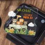 Δοχείο Φαγητού με Χώρισμα & το Όνομα του Παιδιού, Stay Wild