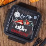 Δοχείο Φαγητού με Χώρισμα & το Όνομα του Παιδιού, Motor Fun