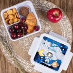 Δοχείο Φαγητού με Χώρισμα & το Όνομα του Παιδιού, Space Out