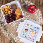 Δοχείο Φαγητού με Χώρισμα & το Όνομα του Παιδιού, Space Flag