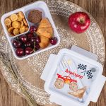 Δοχείο Φαγητού με Χώρισμα & το Όνομα του Παιδιού, Truck Race