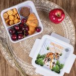 Δοχείο Φαγητού με Χώρισμα & το Όνομα του Παιδιού, Tiger Roar