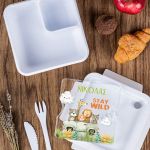 Δοχείο Φαγητού με Χώρισμα & το Όνομα του Παιδιού, Stay Wild