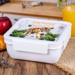 Δοχείο Φαγητού με Χώρισμα & το Όνομα του Παιδιού, Tiger Roar