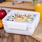 Δοχείο Φαγητού με Χώρισμα & το Όνομα του Παιδιού, Jungle Roar