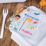 Δοχείο Φαγητού με Χώρισμα & το Όνομα του Παιδιού, Space Flag